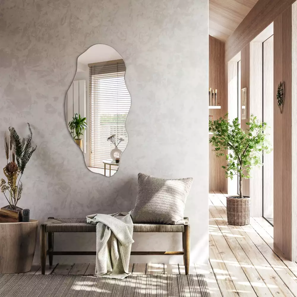 Asymetrischer spiegel originelle Wanddekoration