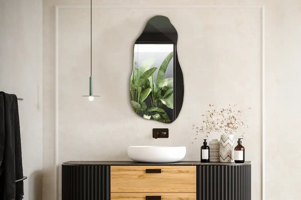 Organischer spiegel hängender Fleck