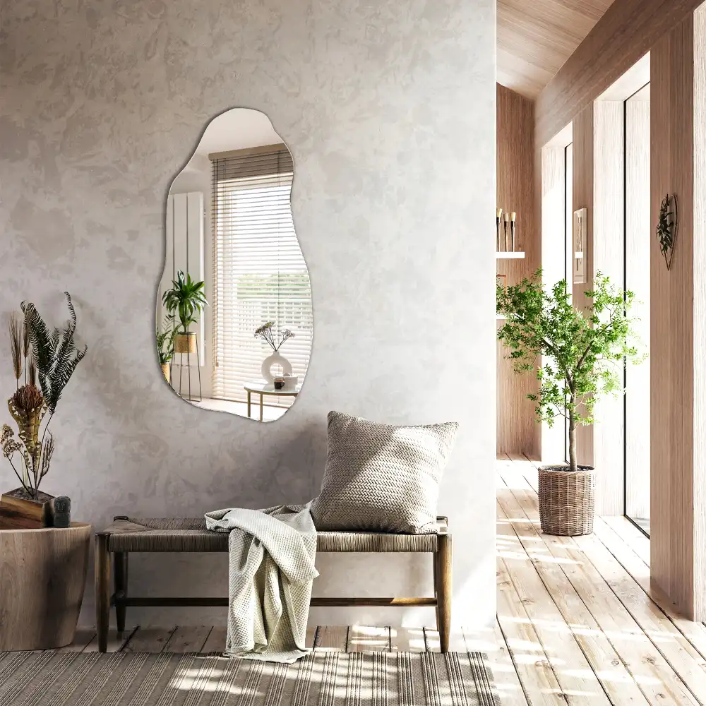 Organischer spiegel hängender Fleck