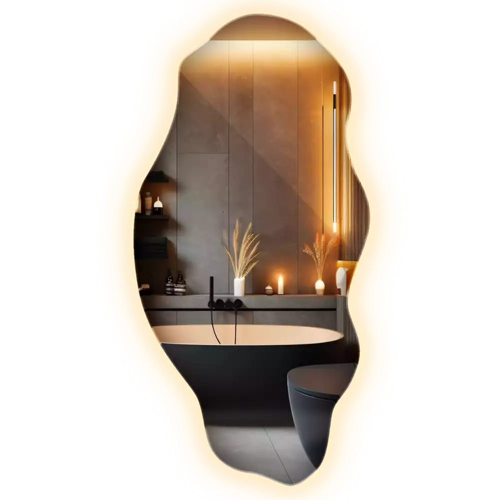 Asymmetrischer spiegel LED-beleuchteter Spot