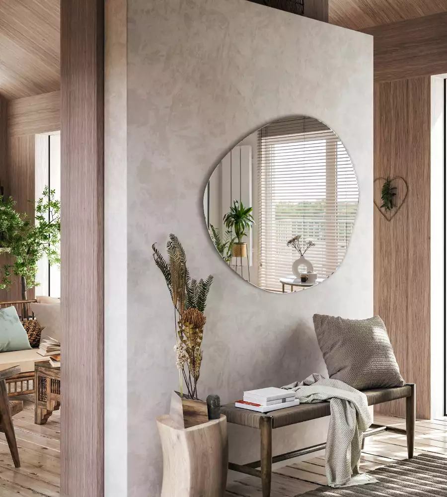 Unförmiger spiegel dekorativ