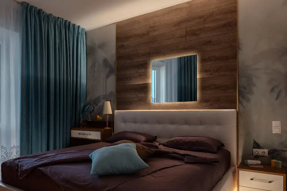 Spiegel quadratisch moderne LED