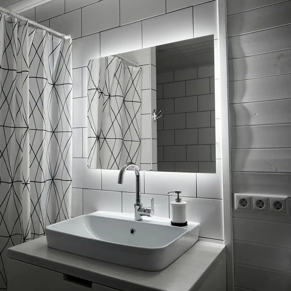 Spiegel quadratisch moderne LED
