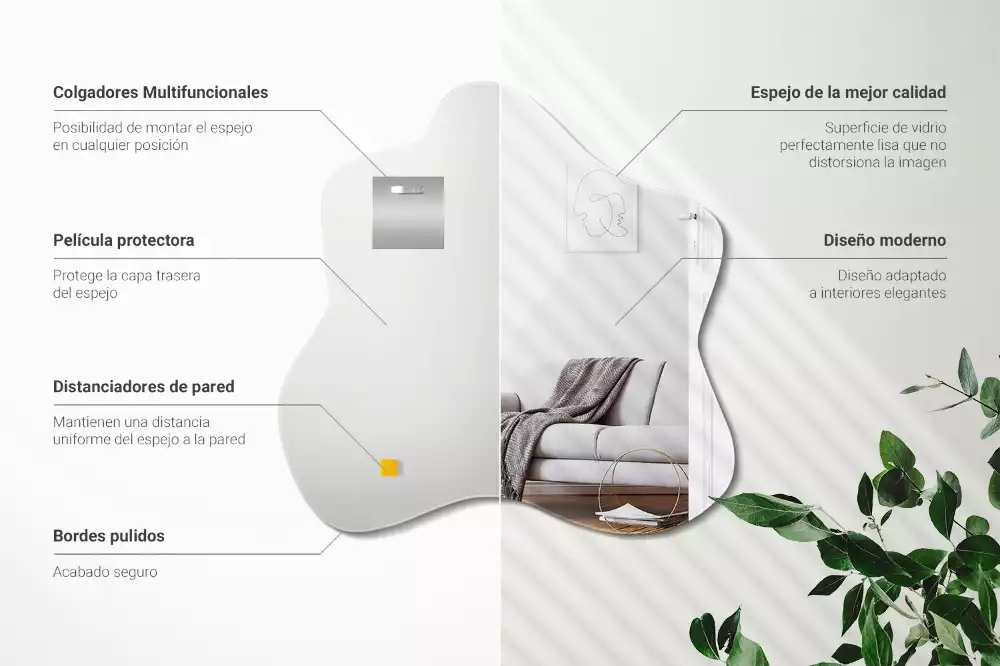 Klecksform Spiegel fleck