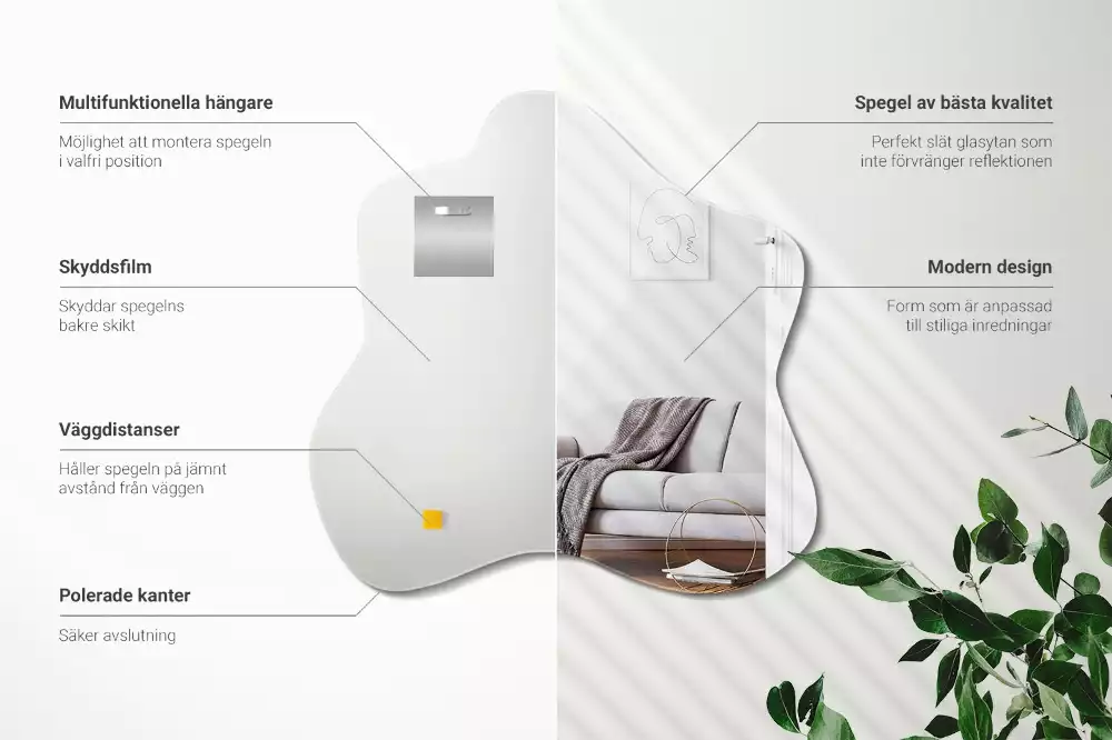 Klecksform Spiegel fleck