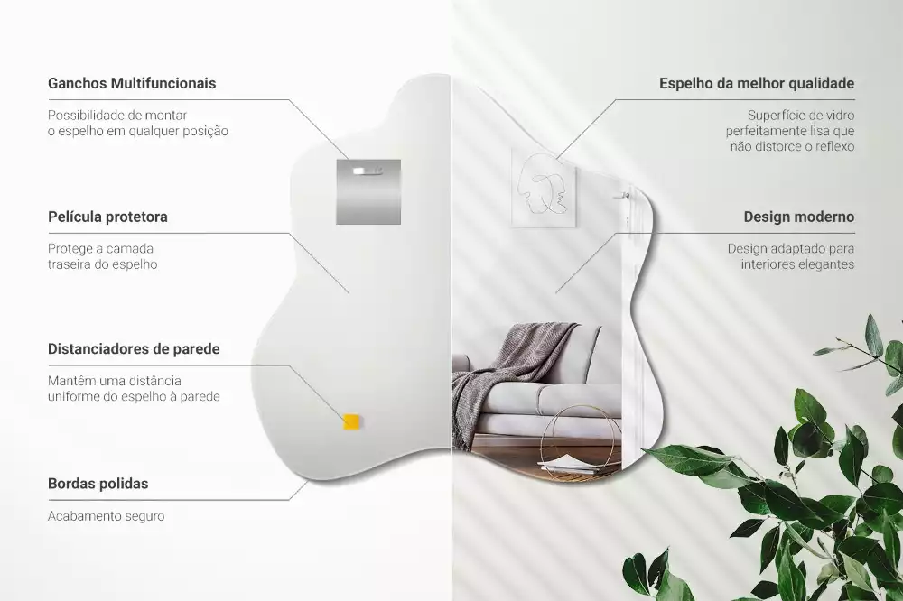 Klecksform Spiegel fleck