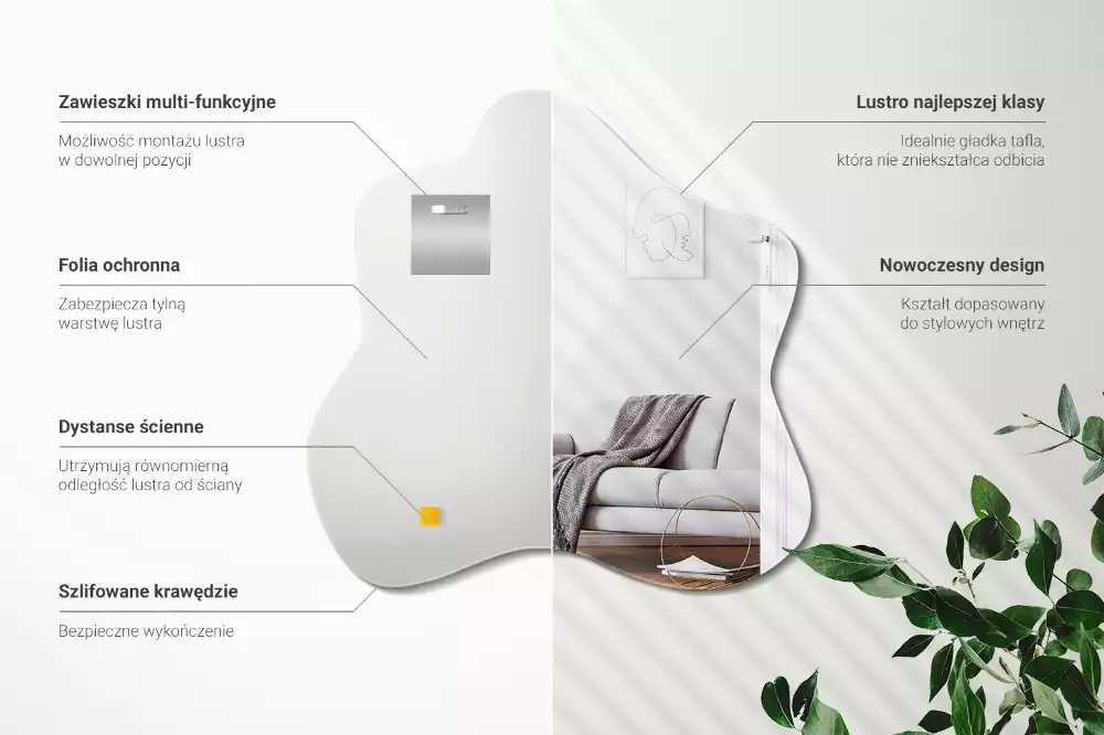 Klecksform Spiegel fleck