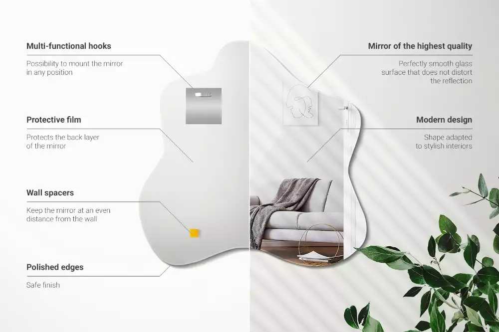 Klecksform Spiegel fleck