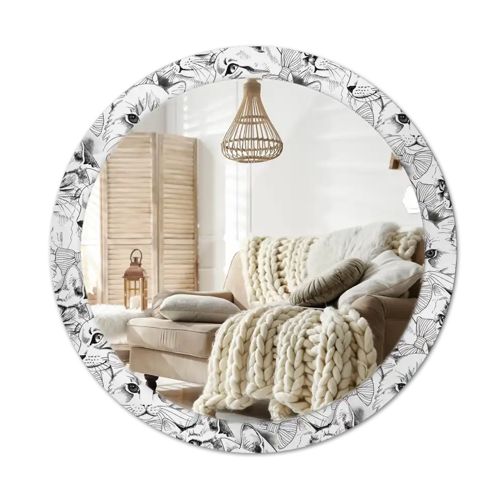 Runden spiegel Katzen