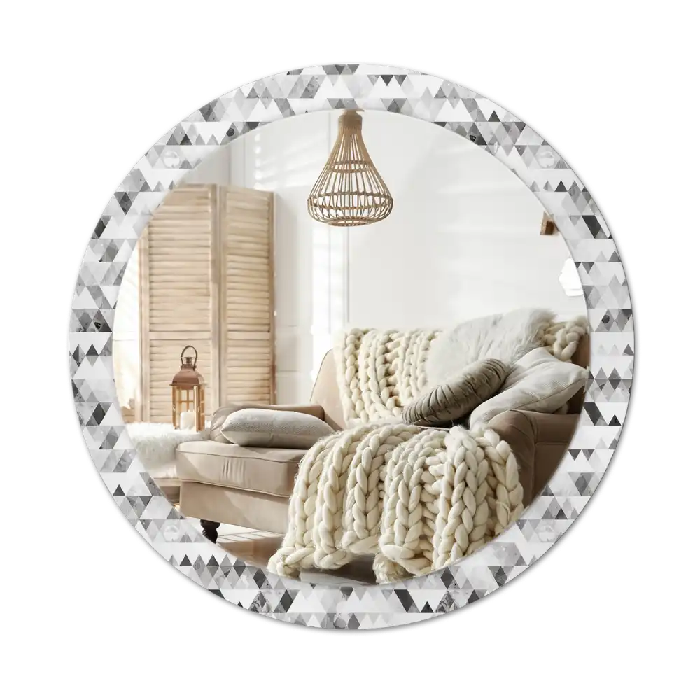 Spiegel rund Dreiecke