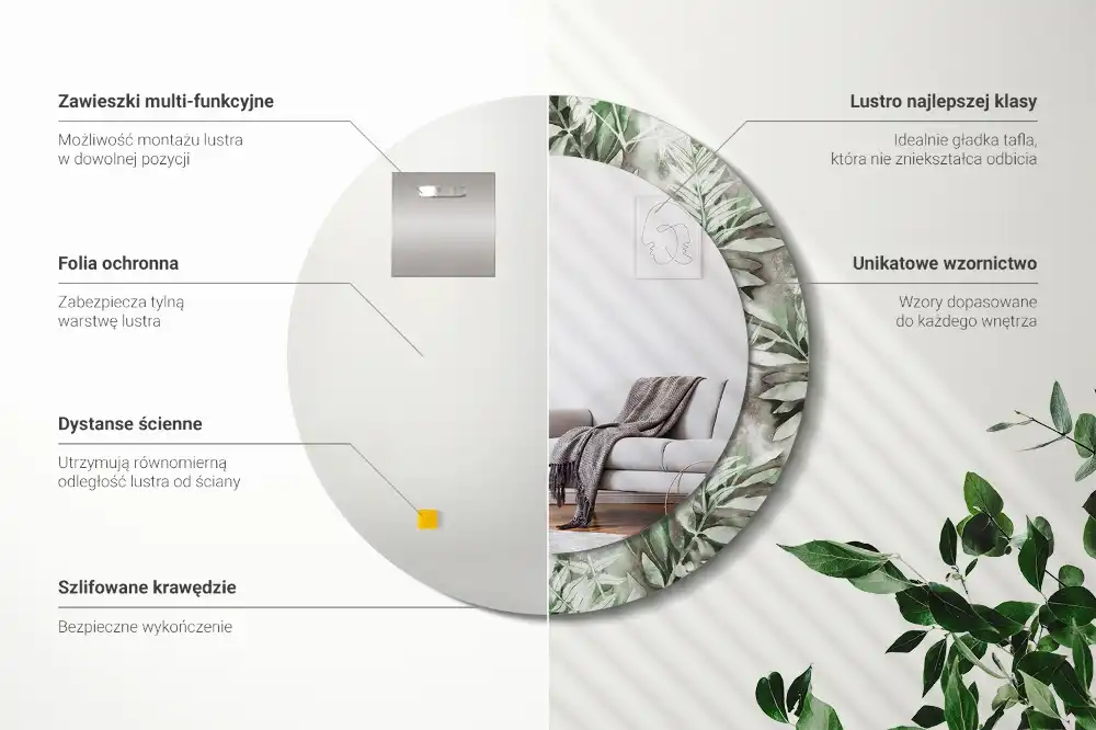 Runden spiegel Aquarellblätter