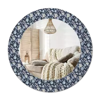Runden spiegel Boho-Muster