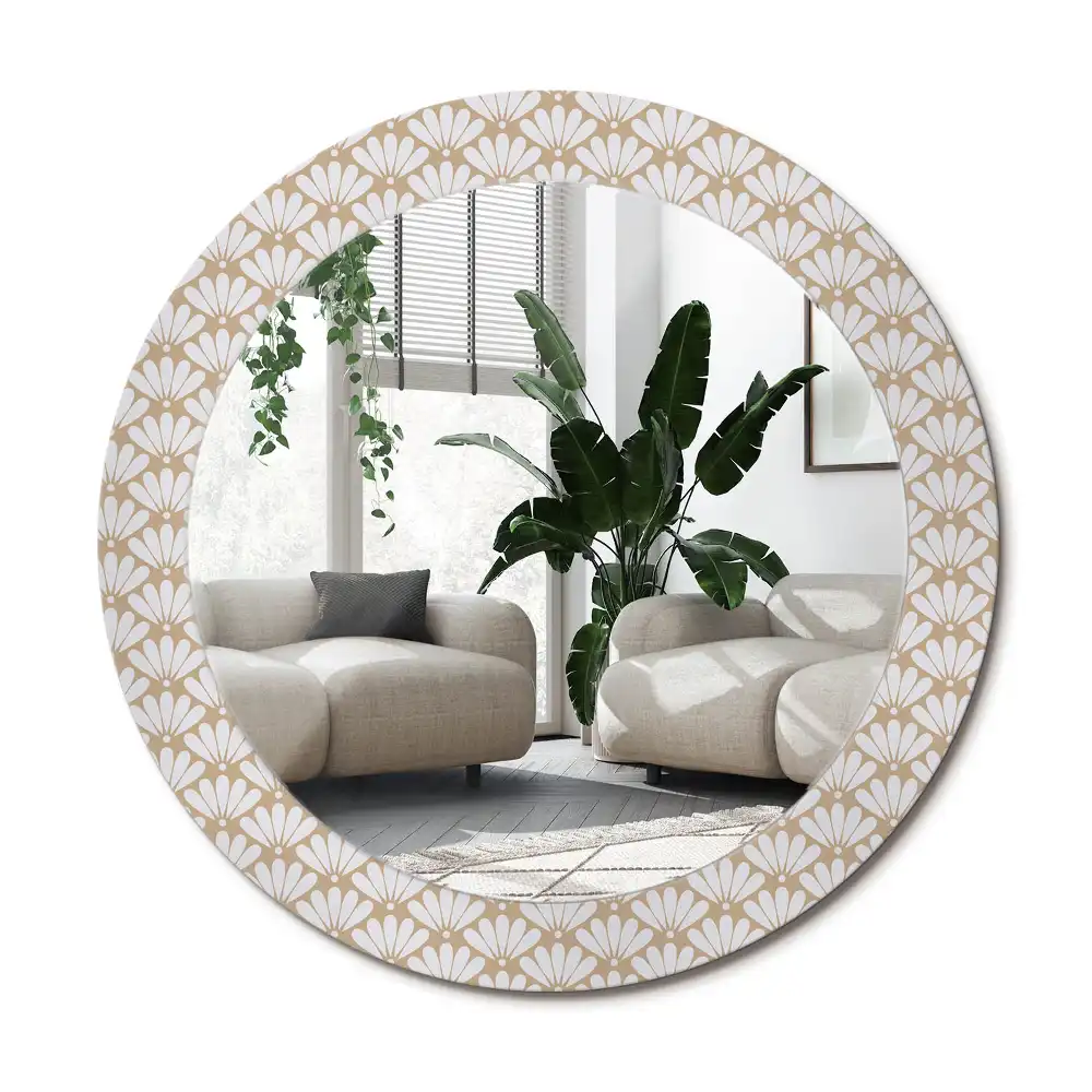 Spiegel rund Orientalische Blume