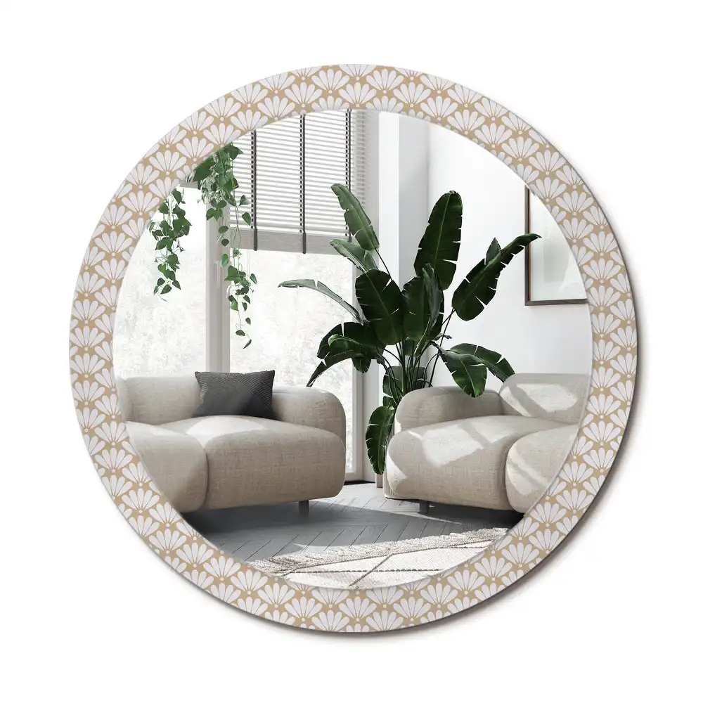 Spiegel rund Orientalische Blume