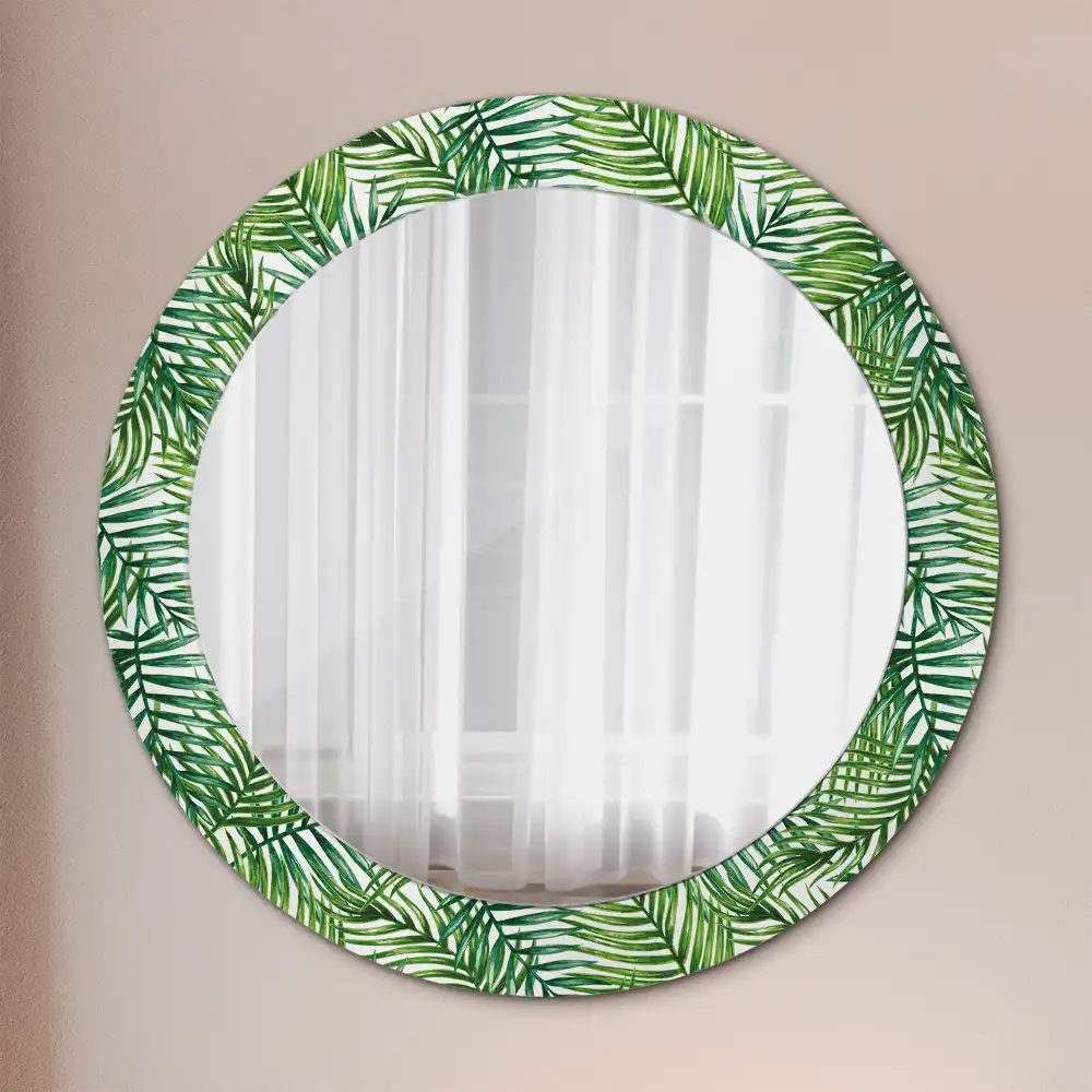 Spiegel rund Tropische Palme