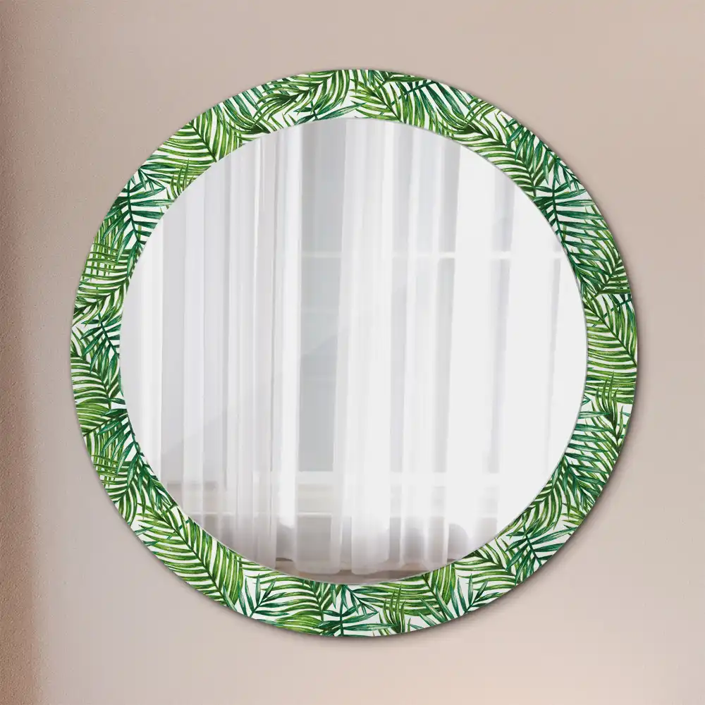 Spiegel rund Tropische Palme