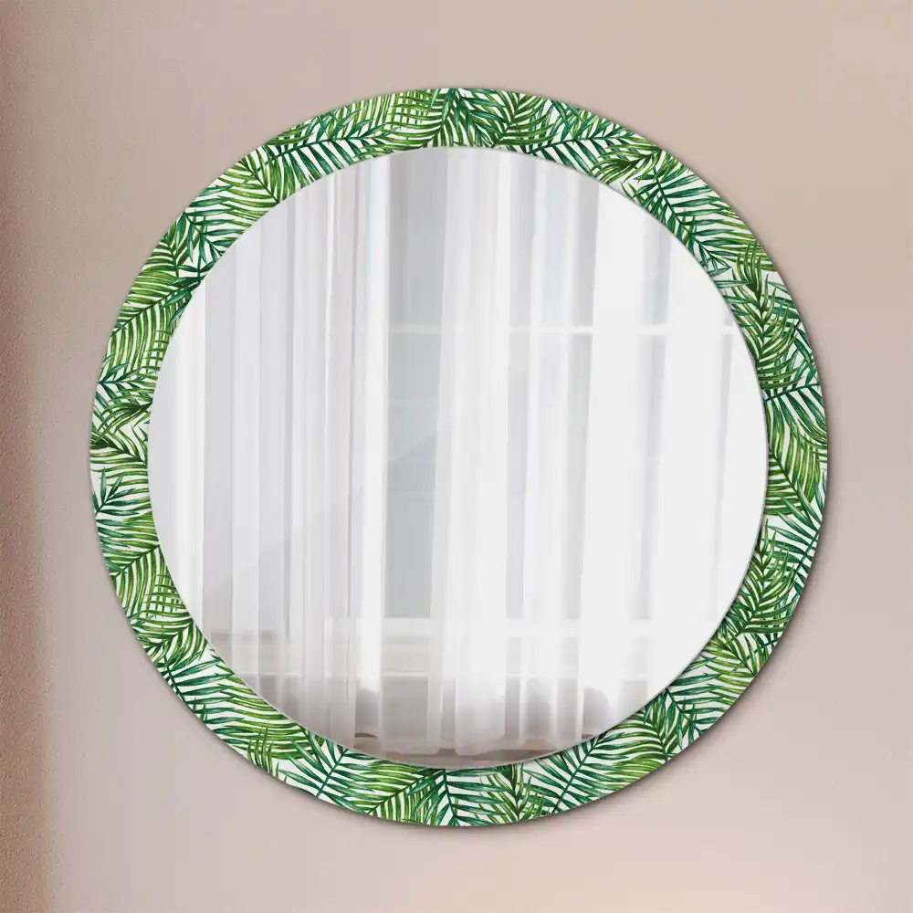 Spiegel rund Tropische Palme