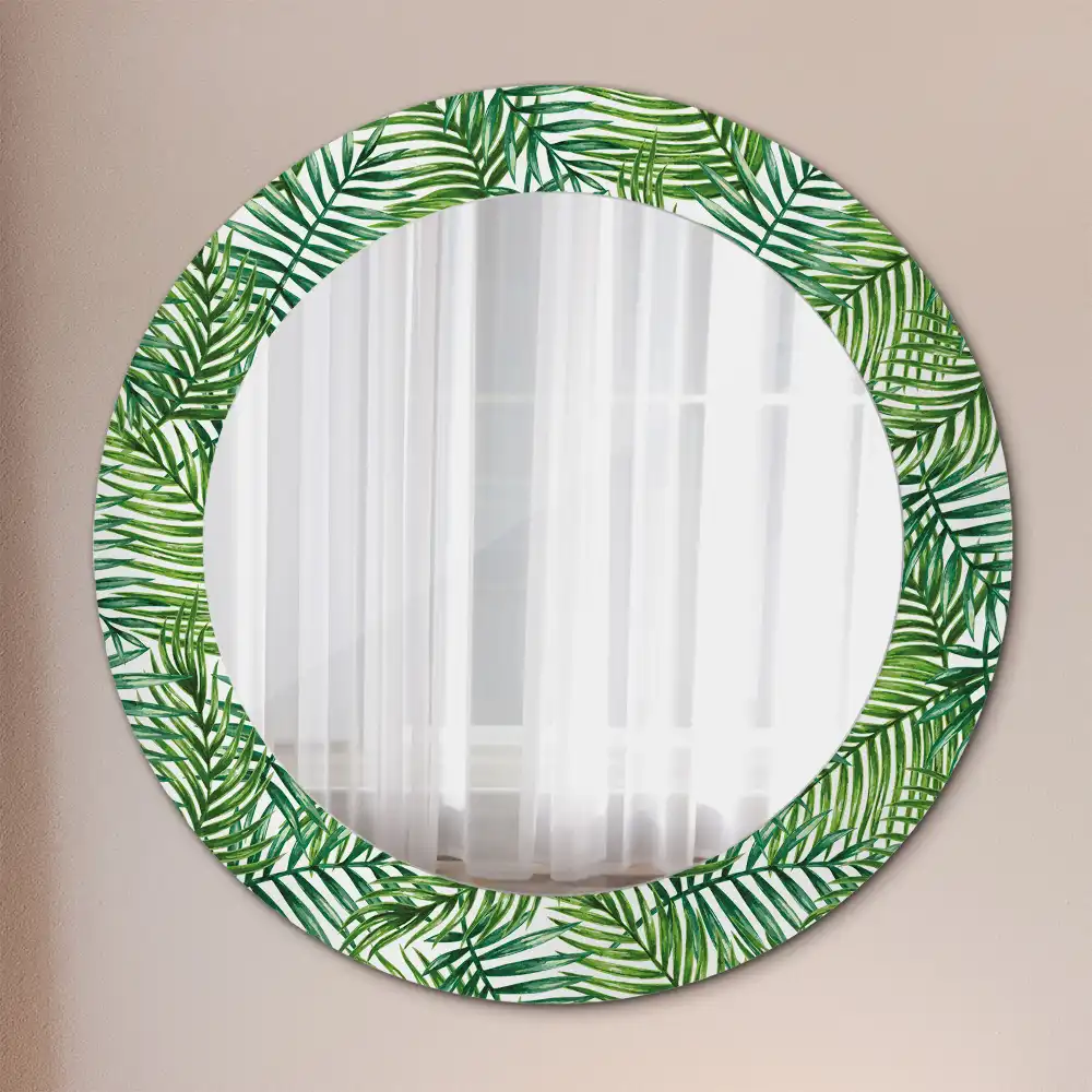 Spiegel rund Tropische Palme