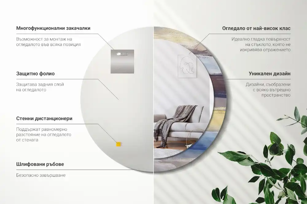 Runden spiegel Abstraktes Bild