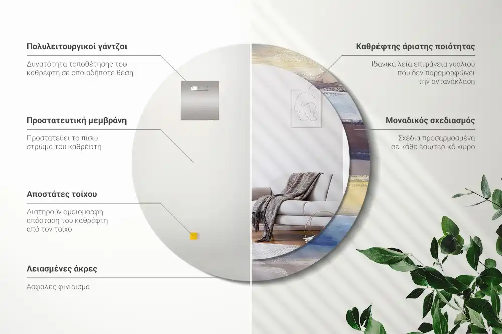 Runden spiegel Abstraktes Bild