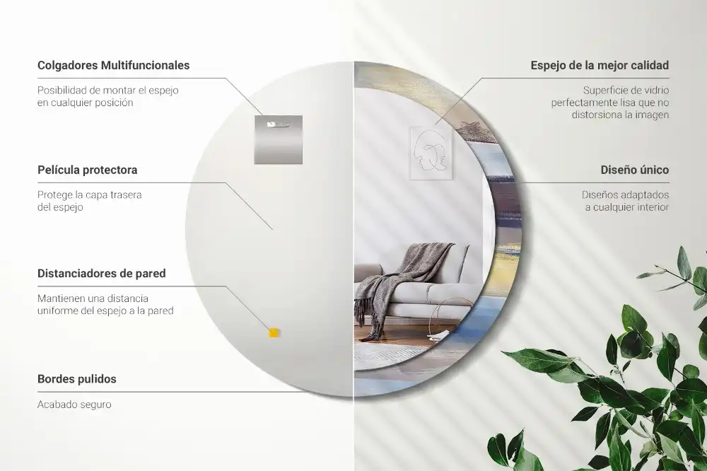 Runden spiegel Abstraktes Bild