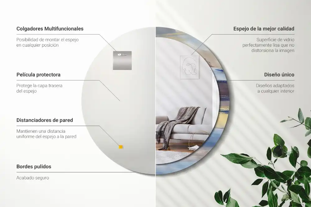 Runden spiegel Abstraktes Bild