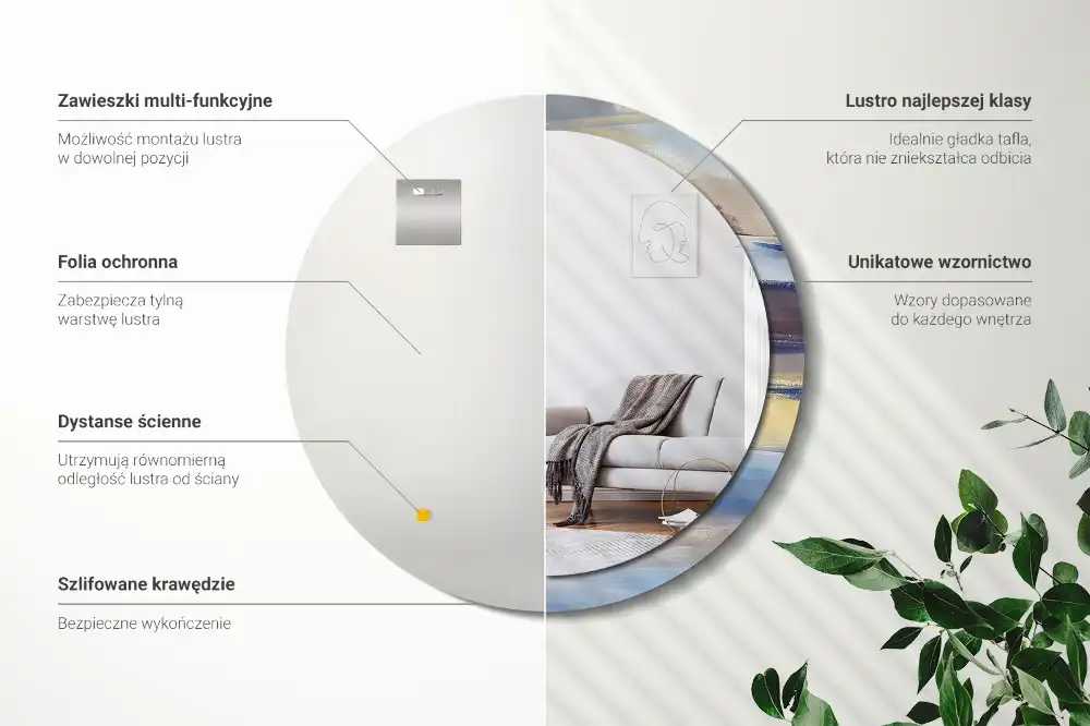 Runden spiegel Abstraktes Bild