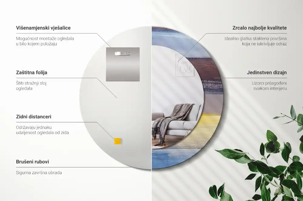 Runden spiegel Abstraktes Bild