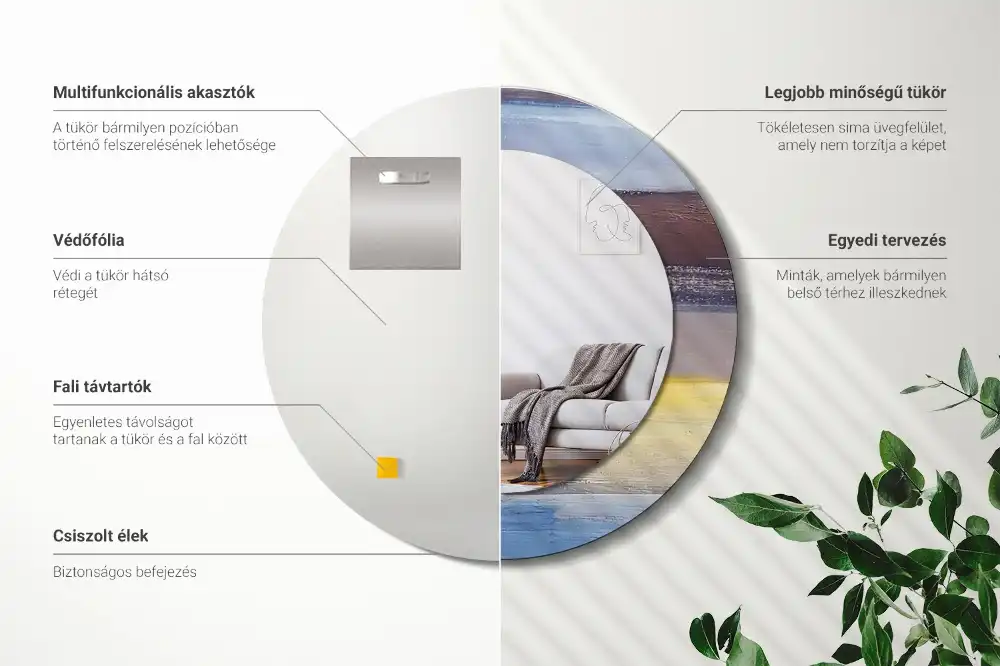 Runden spiegel Abstraktes Bild