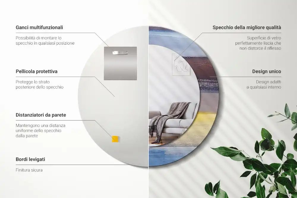 Runden spiegel Abstraktes Bild