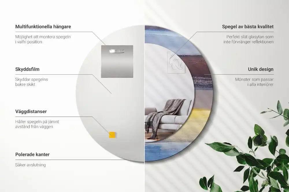 Runden spiegel Abstraktes Bild