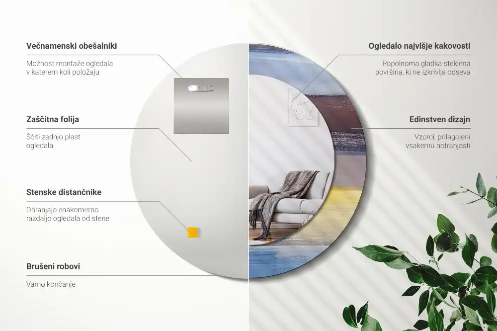 Runden spiegel Abstraktes Bild