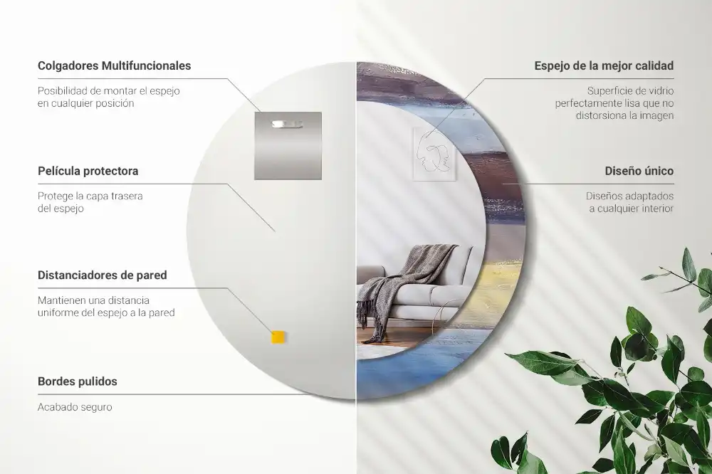 Runden spiegel Abstraktes Bild