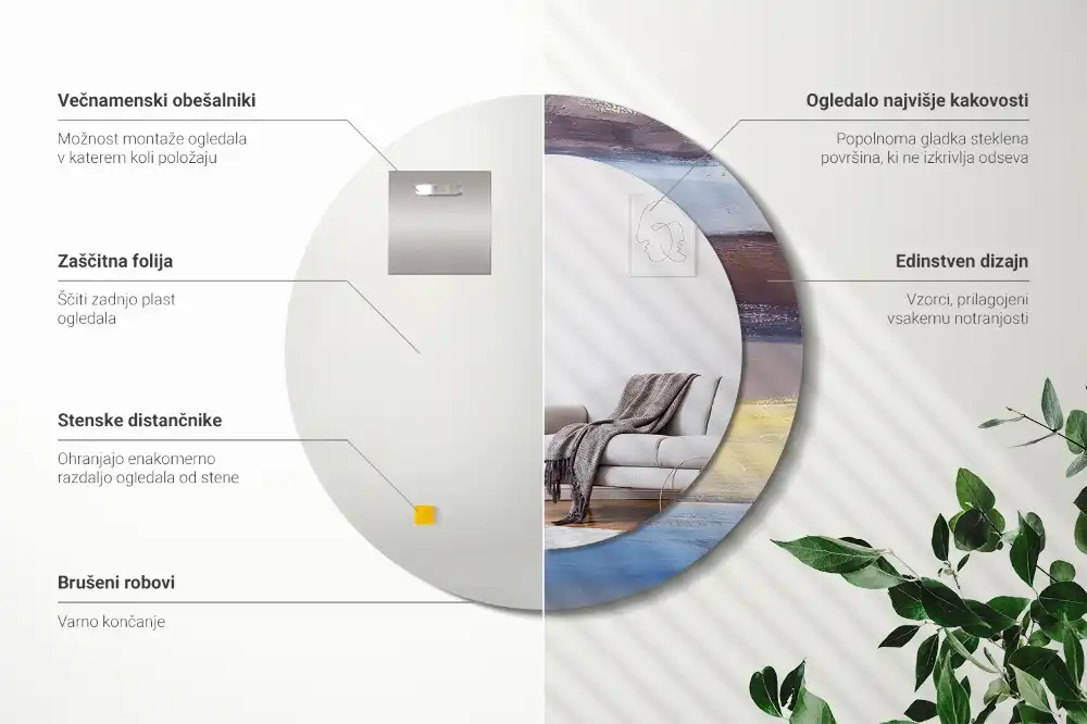 Runden spiegel Abstraktes Bild