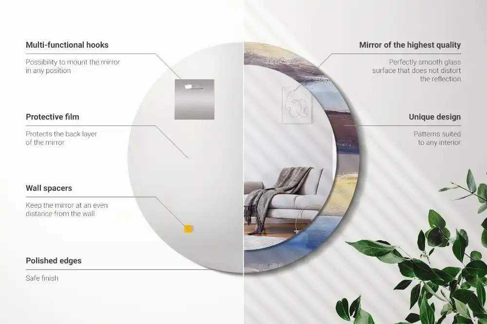 Runden spiegel Abstraktes Bild