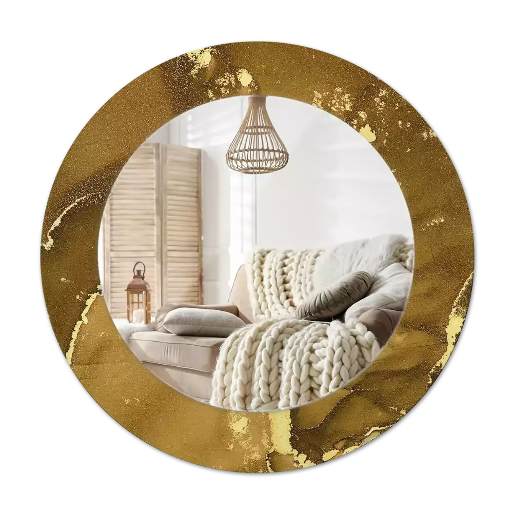 Runden spiegel Metallic-Kreise