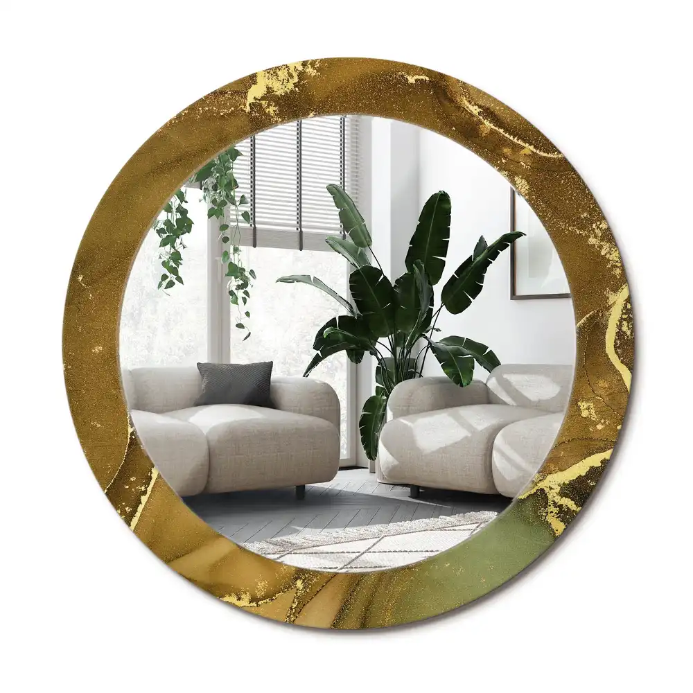 Runden spiegel Metallic-Kreise