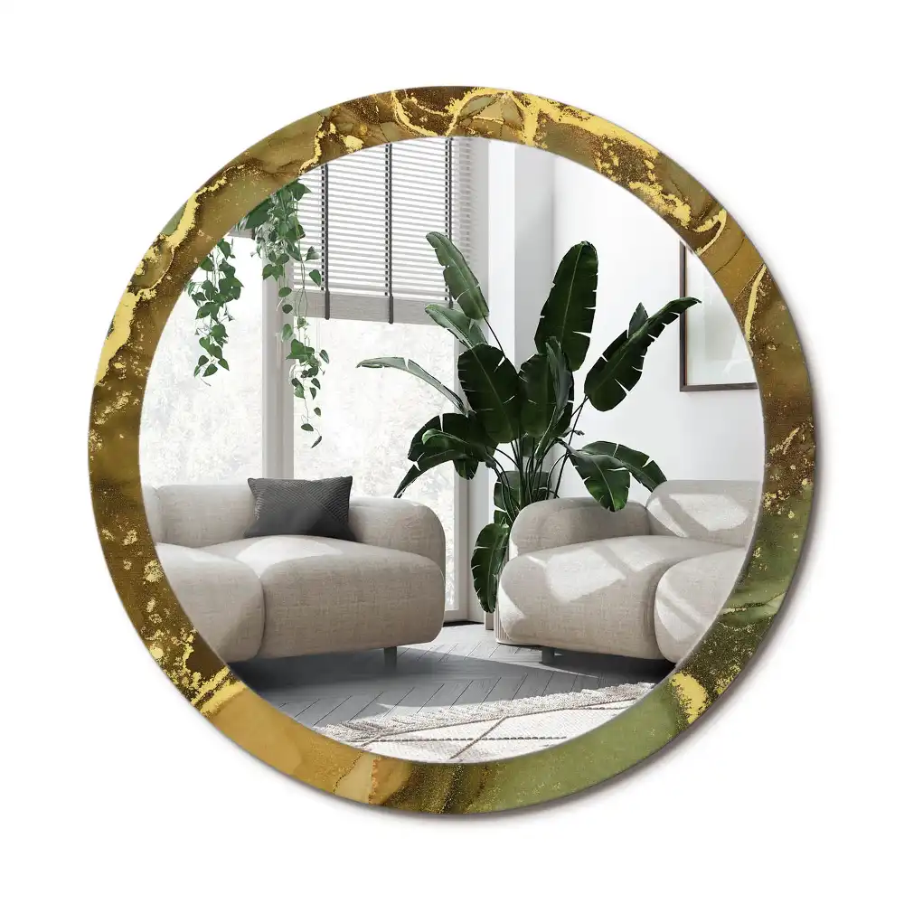 Runden spiegel Metallic-Kreise