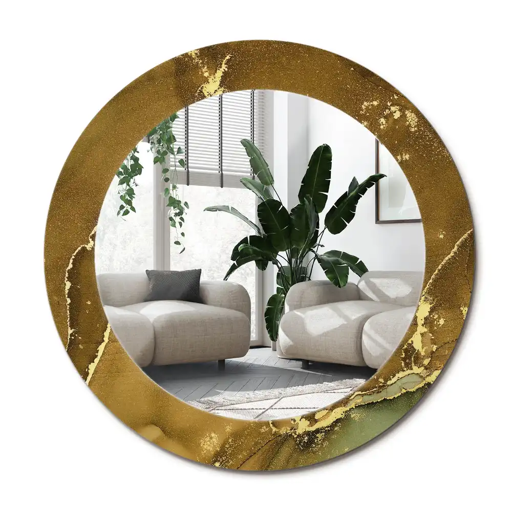 Runden spiegel Metallic-Kreise