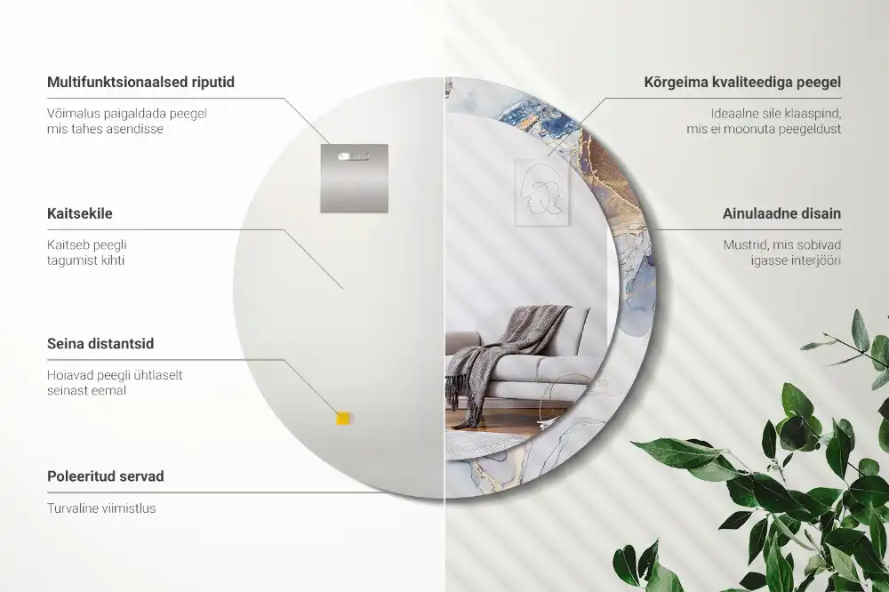 Runden spiegel Abstrakte Kunst