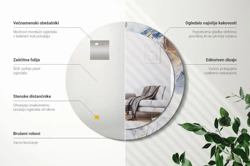 Runden spiegel Abstrakte Kunst