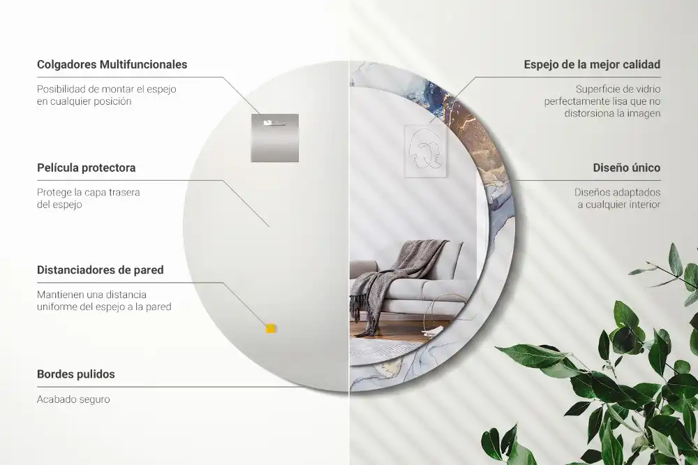 Runden spiegel Abstrakte Kunst