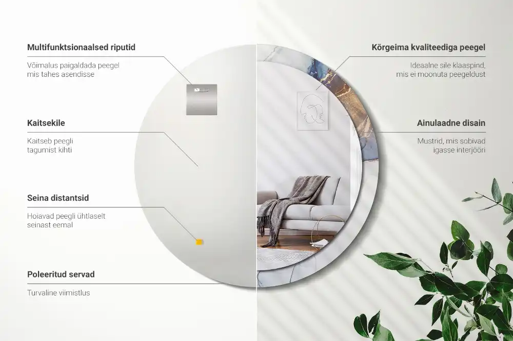 Runden spiegel Abstrakte Kunst