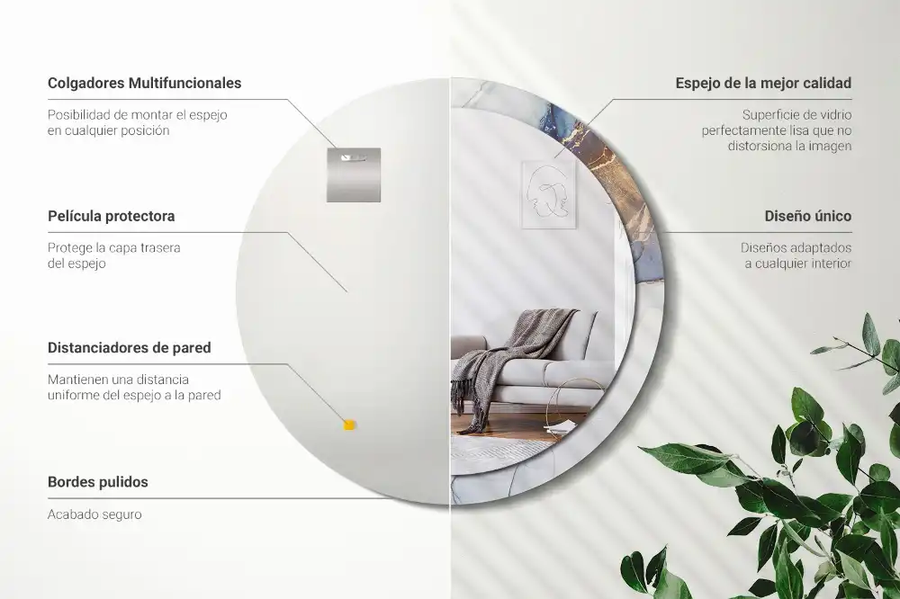 Runden spiegel Abstrakte Kunst