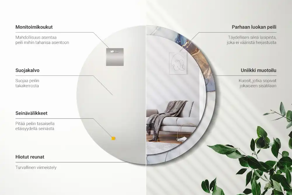 Runden spiegel Abstrakte Kunst