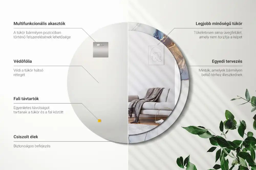 Runden spiegel Abstrakte Kunst