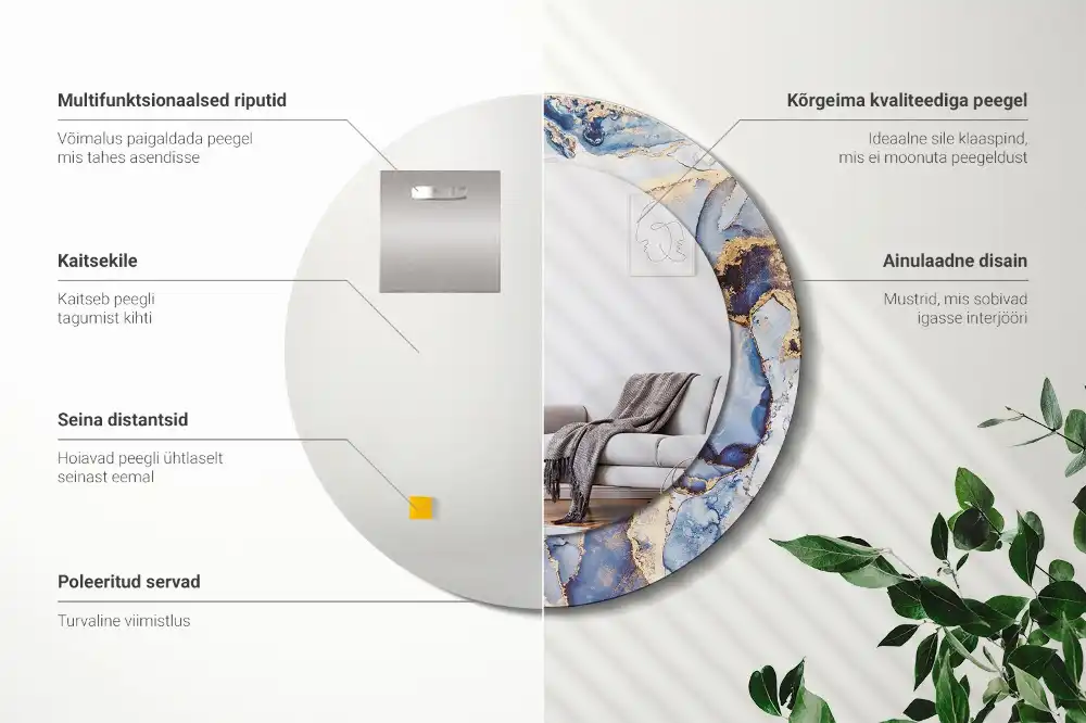 Runden spiegel Abstrakte Kunst