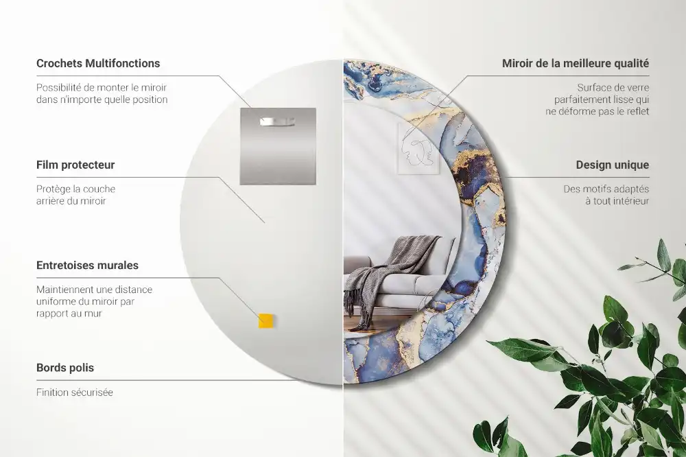 Runden spiegel Abstrakte Kunst