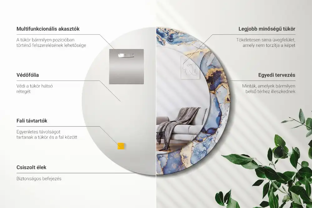 Runden spiegel Abstrakte Kunst