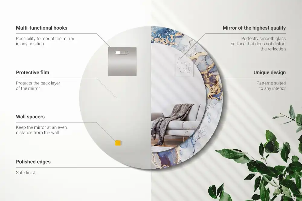 Runden spiegel Abstrakte Kunst